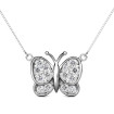 I-J Color and VS2-SI1 Clarity 0.70CT Round Cut 14KT White Gold Diamonds Pendant , picture number 2