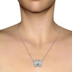I-J Color and VS2-SI1 Clarity 0.70CT Round Cut 14KT White Gold Diamonds Pendant , picture number 1