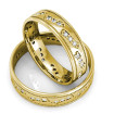 1.10CT Round Cut Wedding Set with 18KT Yellow Gold , picture number 1