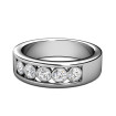 Round Cut 0.45CT Diamond Wedding Band , picture number 1