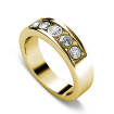 Round Cut 0.45CT Diamond Wedding Band , picture number 2