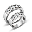 18KT White Gold with Round Cut Diamonds Wedding Set , picture number 2