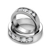 18KT White Gold with Round Cut Diamonds Wedding Set , picture number 1