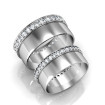 1.75CT Round Cut Diamonds Wedding Set In 14KT White Gold , picture number 2