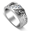 0.30CT Round Cut Diamonds Men's Wedding Band , picture number 2