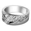 Round Cut Diamond Wedding Band - 0.15CT , picture number 1