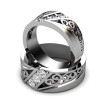 0.45CT Round Cut Diamonds Platinum Wedding Set , picture number 1