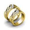0.45CT Round Cut Diamonds 14KT Yellow Gold Wedding Set , picture number 0