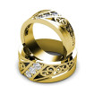 0.45CT Round Cut Diamonds 18KT Yellow Gold Wedding Set , picture number 1