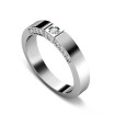 0.40CT Round Cut Diamond Wedding Band , picture number 2