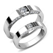 1.00CT Diamonds Round Cut Matching Wedding Set , picture number 2