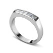 0.65CT Princess Cut Diamond Wedding Band , picture number 2