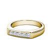 0.65CT Princess Cut Diamond Wedding Band , picture number 1