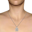 1.50CT (G-H Color and VS1-VS2 Clarity) Diamond Cut 14KT White Gold Diamond Pendant , picture number 1