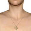 0.70CT Round Cut Diamonds with 18KT Yellow Gold Heart Pendant (I-K Color and SI2-I1 Clarity) , picture number 1