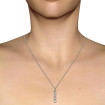 14KT White Gold with I-J Color and VS2-SI1 Clarity 0.65CT Round Cut Diamond Pendant , picture number 1