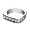 0.90CT Round Cut Diamond Wedding Band , picture number 1