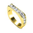 0.90CT Round Cut Diamond Wedding Band , picture number 2