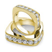 Round Cut Diamonds 2.40CT Wedding Set In 14KT Yellow Gold , picture number 1