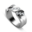 0.85CT Round Cut Diamonds Men's Wedding Band , picture number 2