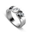 0.55CT Round Cut Diamond Wedding Band , picture number 2
