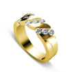 0.55CT Round Cut Diamond Wedding Band , picture number 2