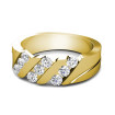 0.55CT Round Cut Diamond Wedding Band , picture number 1