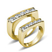 1.50CT Round Cut Diamonds and 14KT Yellow Gold Wedding Set , picture number 0