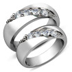 14KT White Gold 0.45CT Round Diamonds Cut Wedding Set , picture number 2