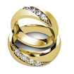 14KT Yellow Gold 0.45CT Round Diamonds Cut Wedding Set , picture number 1
