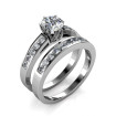 2.00CT Round Cut Diamond Bridal Set , picture number 1