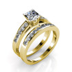 1.80CT Princess and Round Cut Diamond Bridal Set , picture number 1