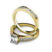 1.90CT Emerald and Round Cut Diamond Bridal Set , picture number 0