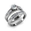Round and Princess Cut Diamonds - 1.80CT Bridal Set , picture number 1