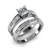 princess Cut Diamonds - 1.80CT Bridal Set , picture number 1