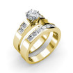2.35CT Round and Princess Cut Diamond Bridal Set , picture number 1