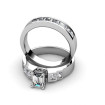 2.35CT Emerald and Princess Cut Diamond Bridal Set , picture number 0