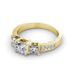 1.05CT Princess and Round Cut Diamonds Engagement Ring , picture number 2