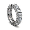 5.00CT Emerald Cut Diamonds Eternity Ring , picture number 1