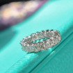 5.00CT Emerald Cut Diamonds Eternity Ring , picture number 2
