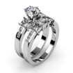 Stunning 2.30CT Round and Princess Cut Diamond Bridal Set , picture number 1