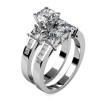 Stunning 2.75CT Princess Cut Diamond Bridal Set , picture number 1