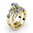 Stunning 2.30CT Round and Princess Cut Diamond Bridal Set , picture number 1