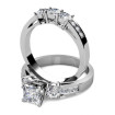2.15CT Princess and Round Cut Diamonds Bridal Set , picture number 2
