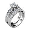 2.15CT Princess and Round Cut Diamonds Bridal Set , picture number 1