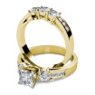 2.15CT Princess and Round Cut Diamonds Bridal Set , picture number 2