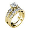 2.15CT Princess and Round Cut Diamonds Bridal Set , picture number 1
