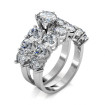 3.95CT Round Cut Diamonds Bridal Set , picture number 1