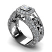 1.50CT emerald and round cut diamonds engagement ring , picture number 2