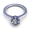 1.00CT round cut diamonds solitaire ring , picture number 1